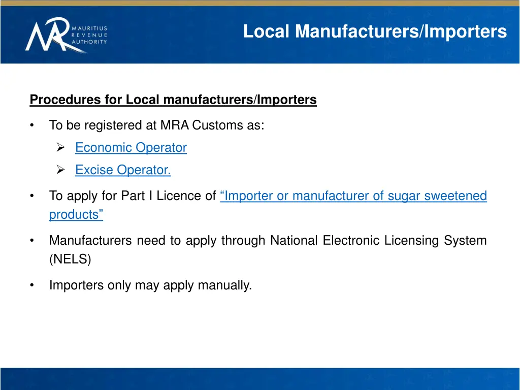 local manufacturers importers