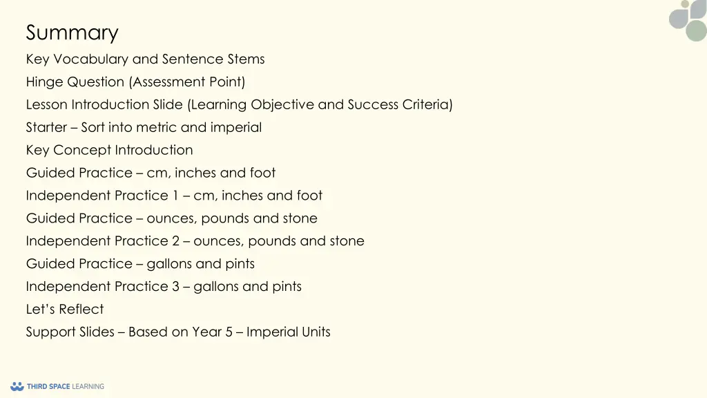 summary key vocabulary and sentence stems hinge