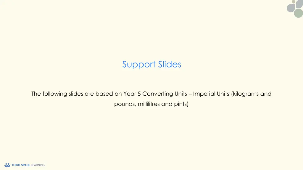 support slides