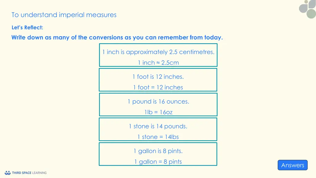 to understand imperial measures 12