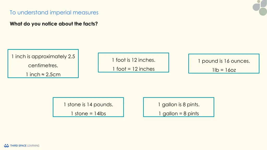 to understand imperial measures 5