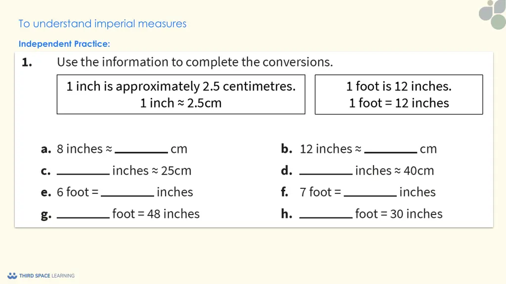 to understand imperial measures 7