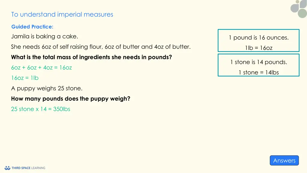 to understand imperial measures 8