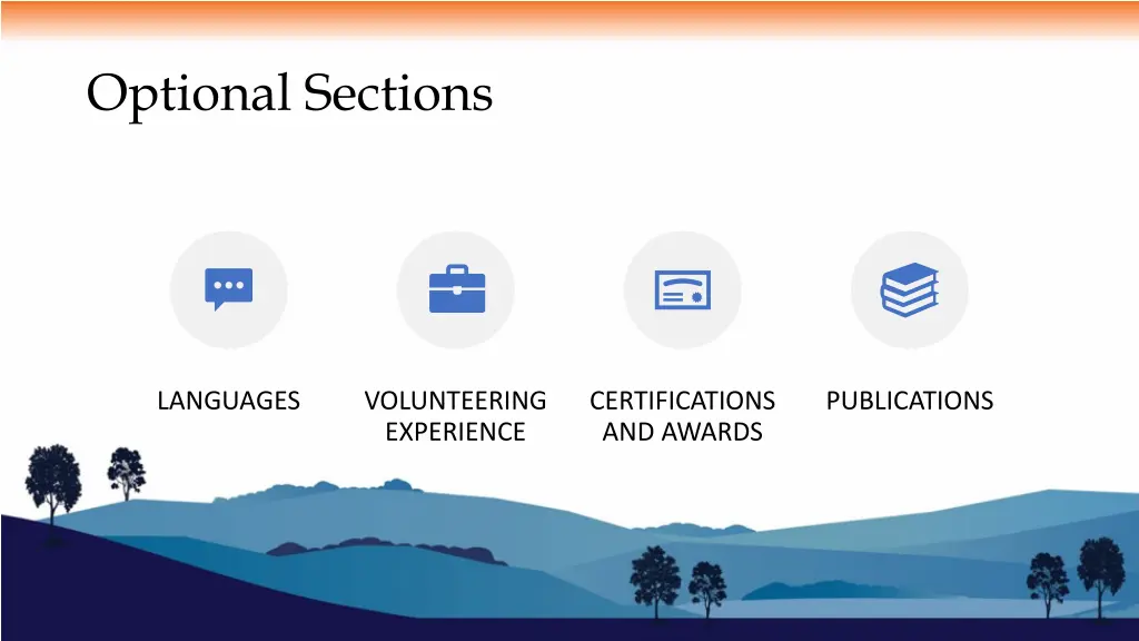 optional sections