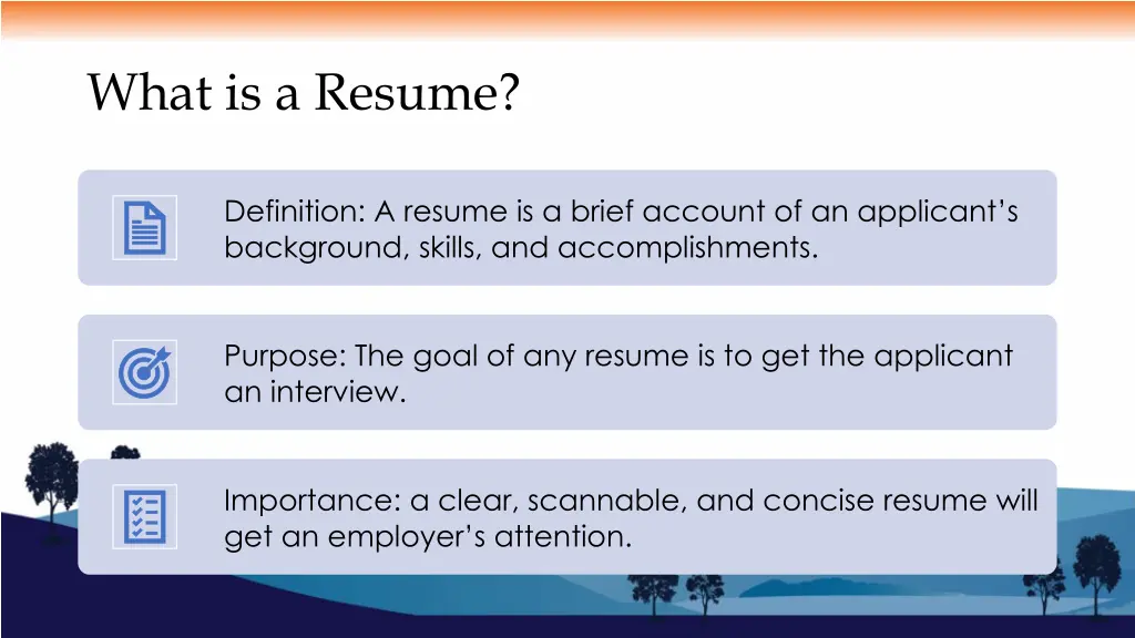 what is a resume