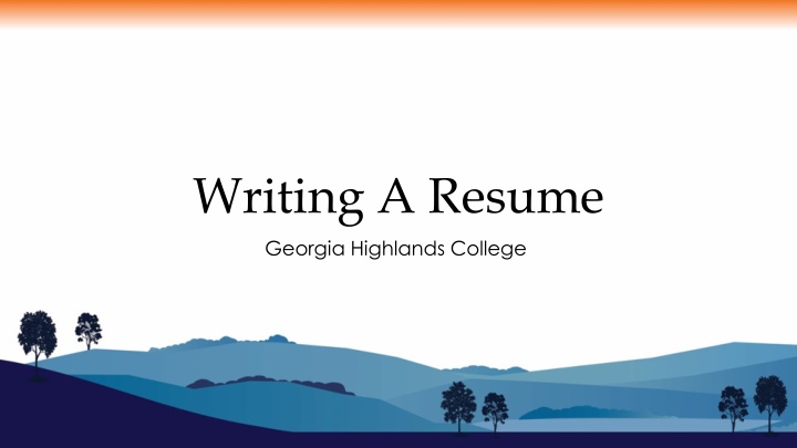 writing a resume georgia highlands college