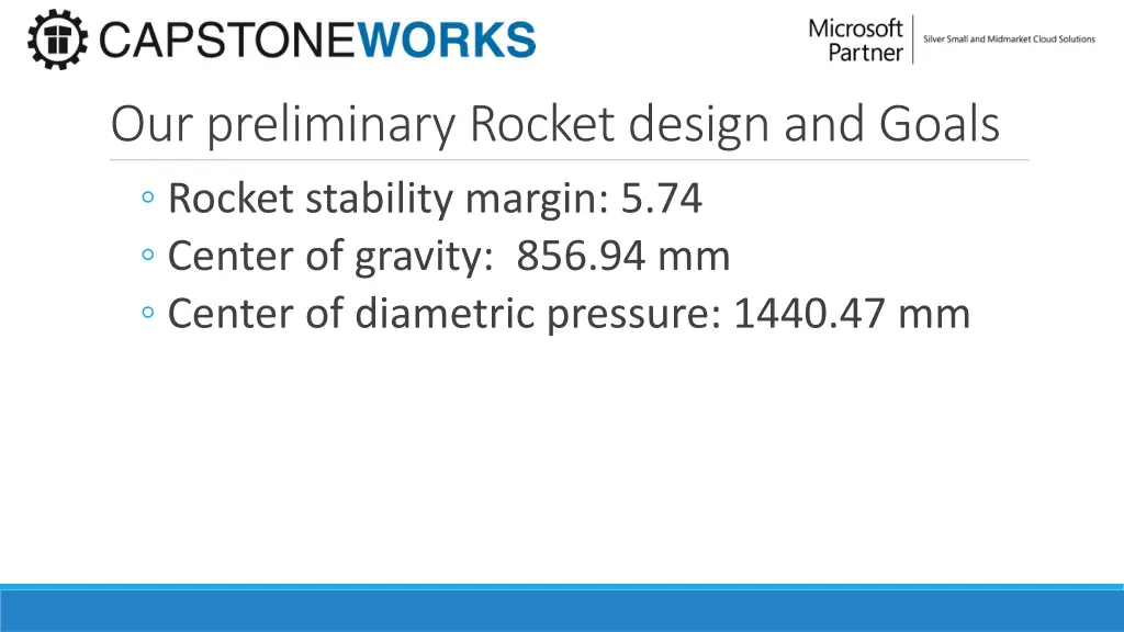 our preliminary rocket design and goals rocket