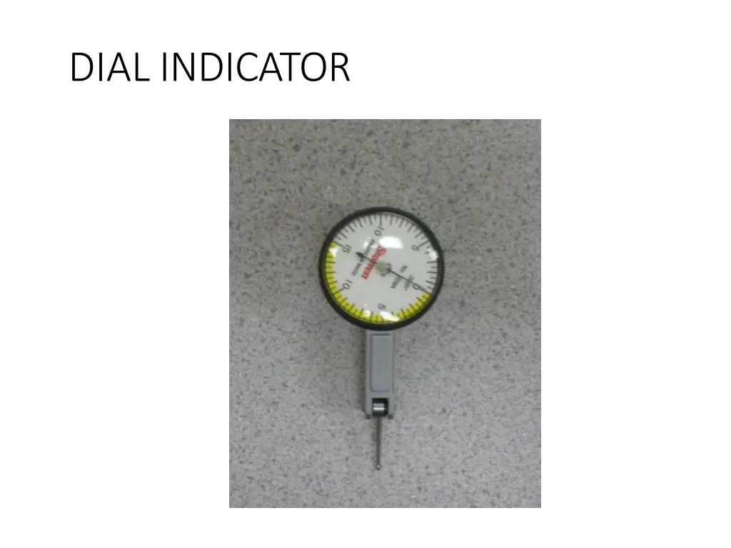 dial indicator