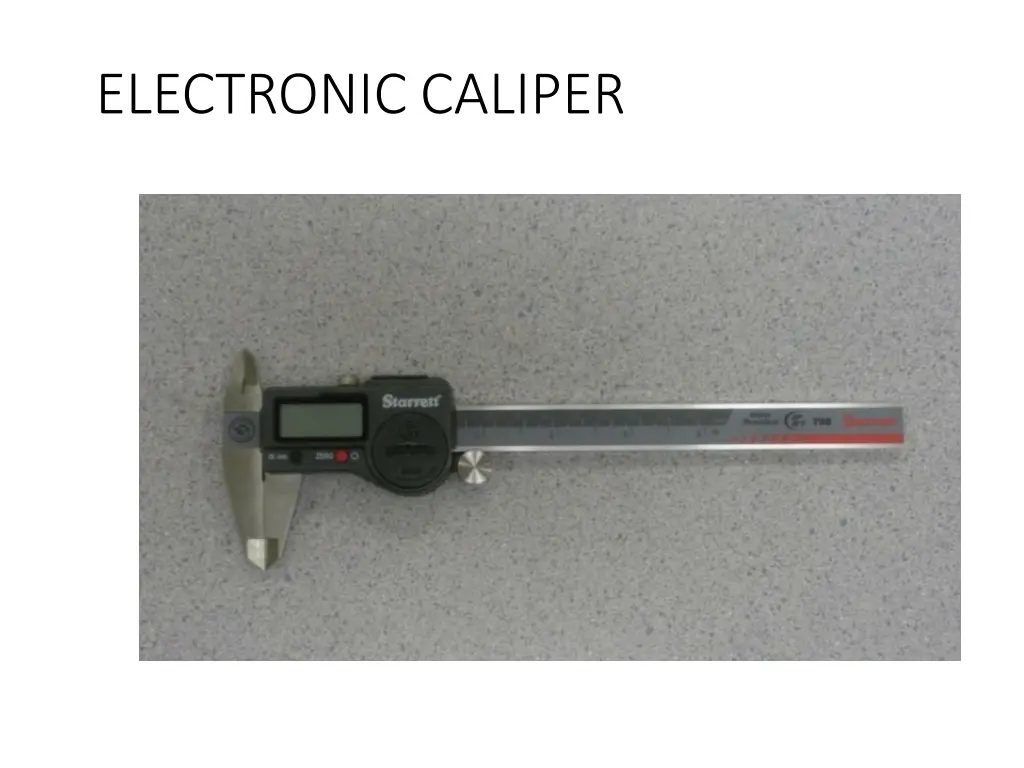 electronic caliper