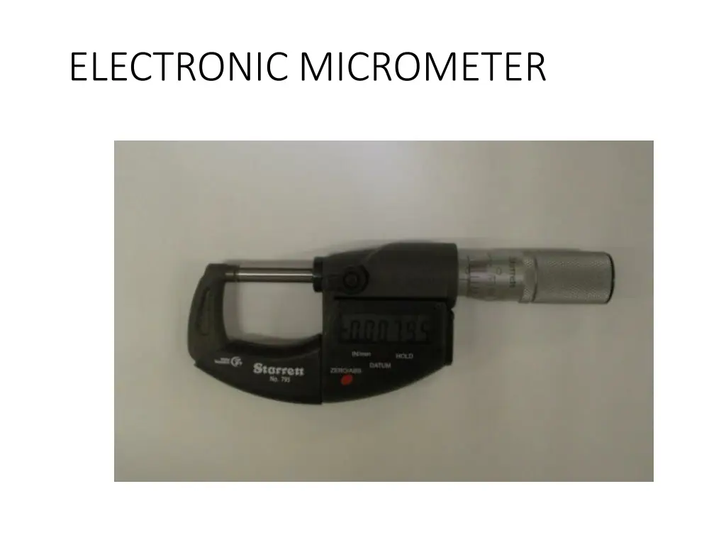 electronic micrometer