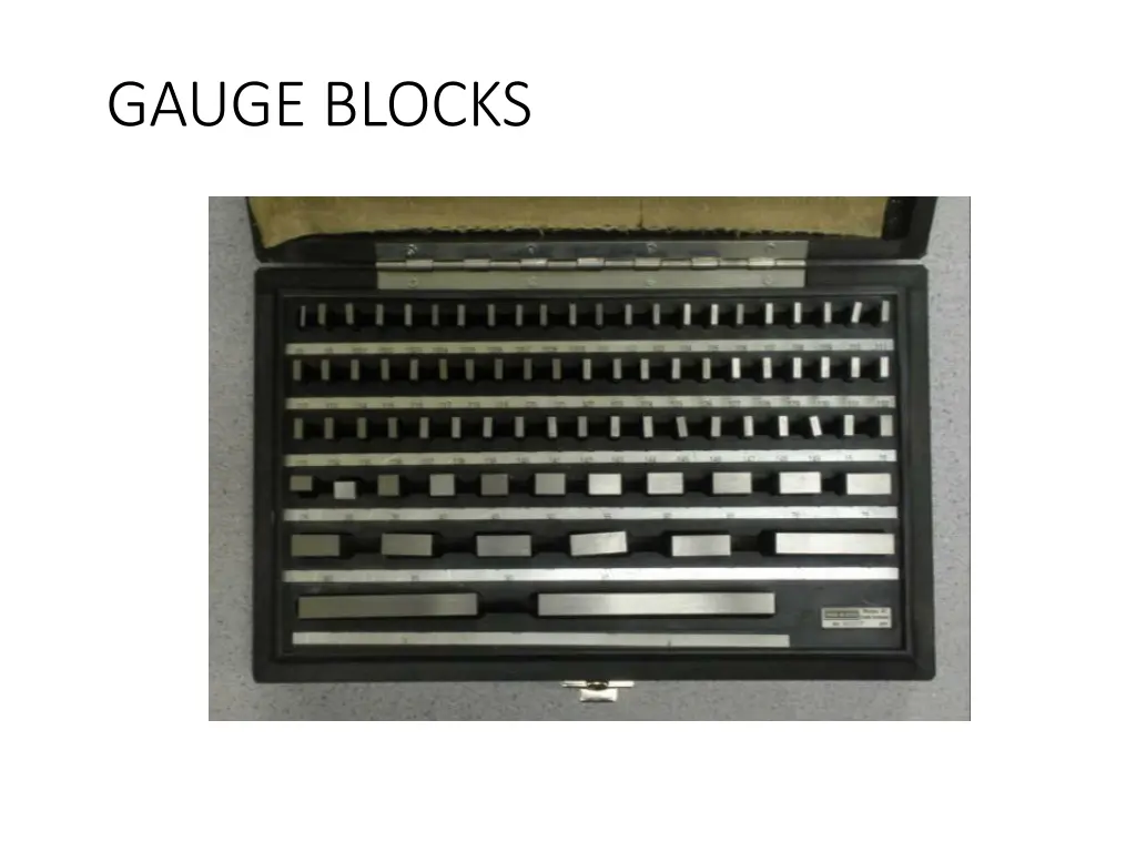 gauge blocks