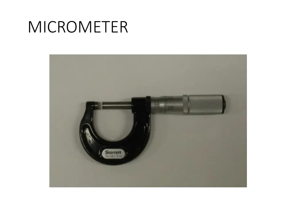 micrometer