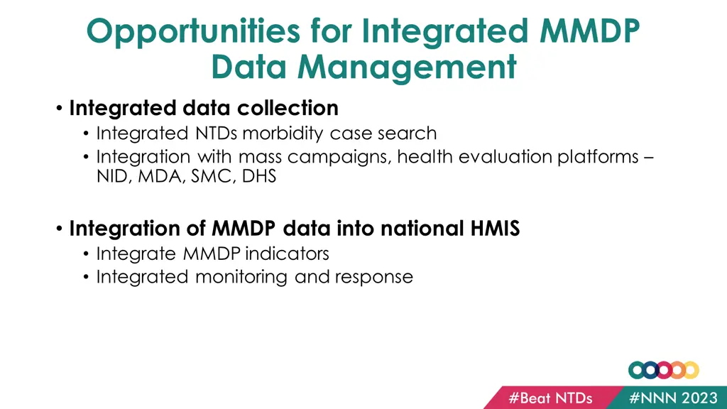 opportunities for integrated mmdp data management