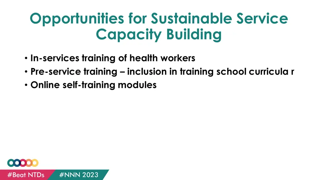 opportunities for sustainable service capacity