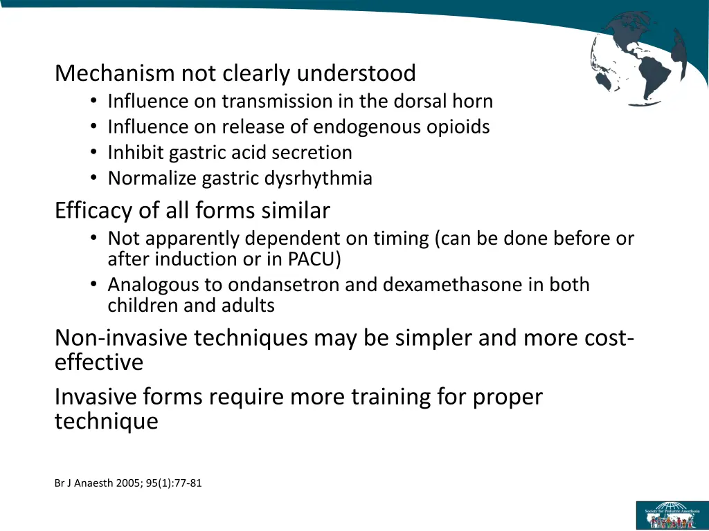 mechanism not clearly understood influence