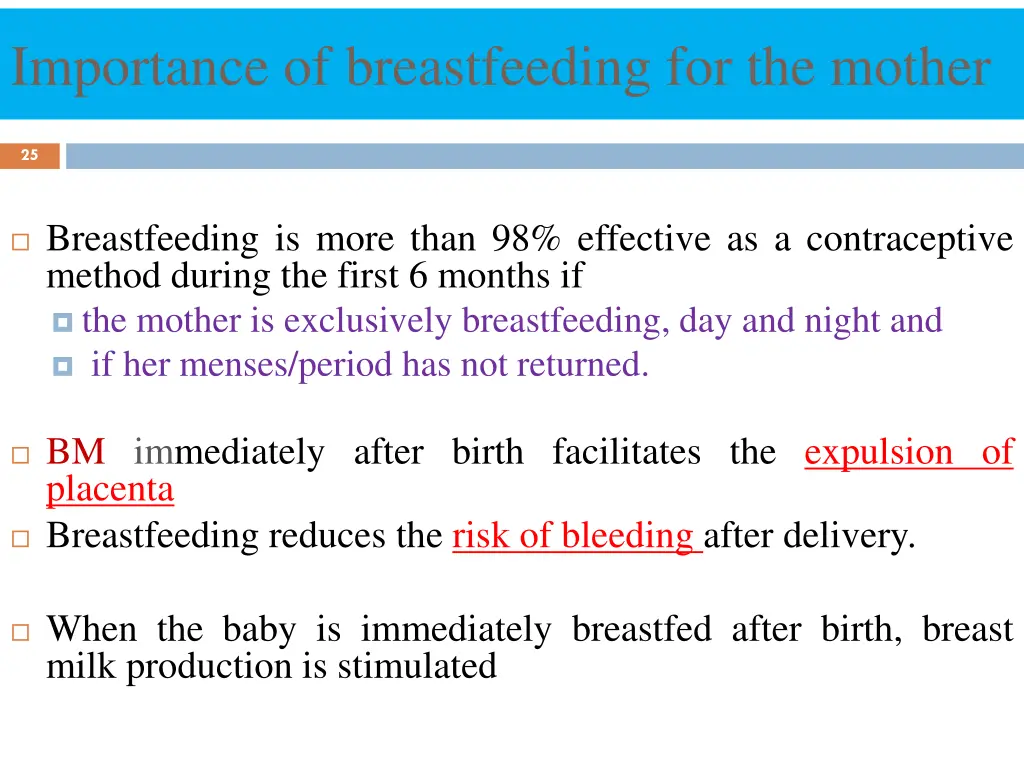 importance of breastfeeding for the mother