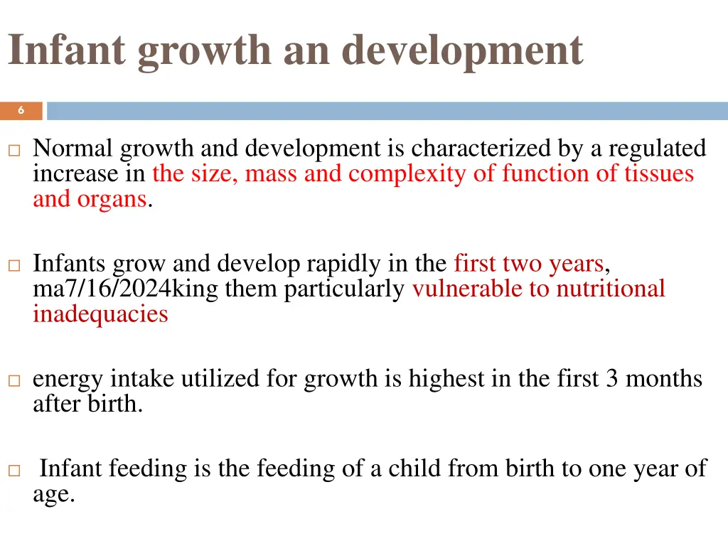 infant growth an development 2