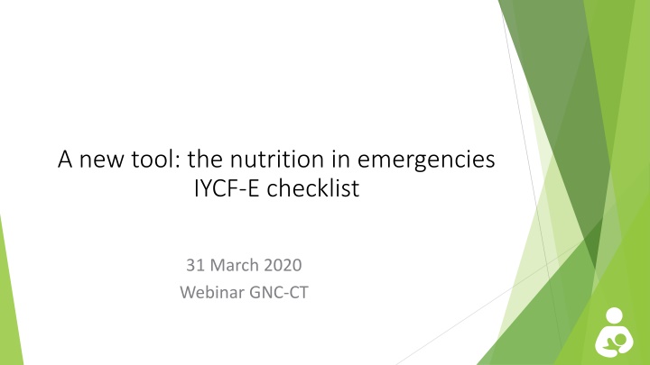 a new tool the nutrition in emergencies iycf