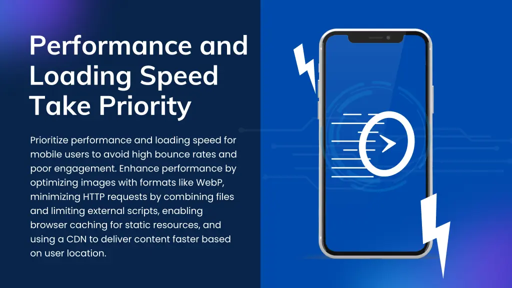 performance and loading speed take priority