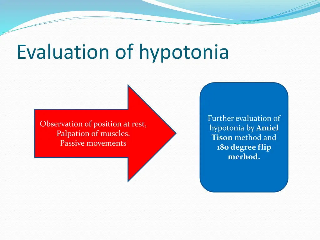 evaluation of hypotonia