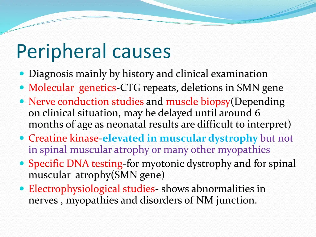 peripheral causes