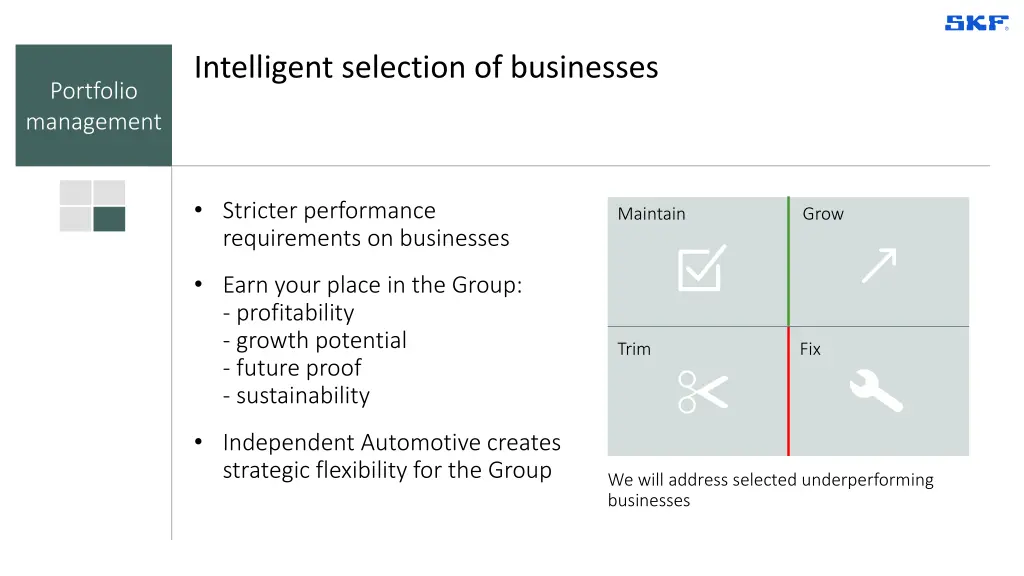 intelligent selection of businesses