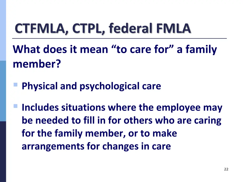 ctfmla ctpl federal fmla