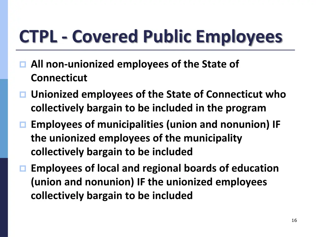 ctpl covered public employees