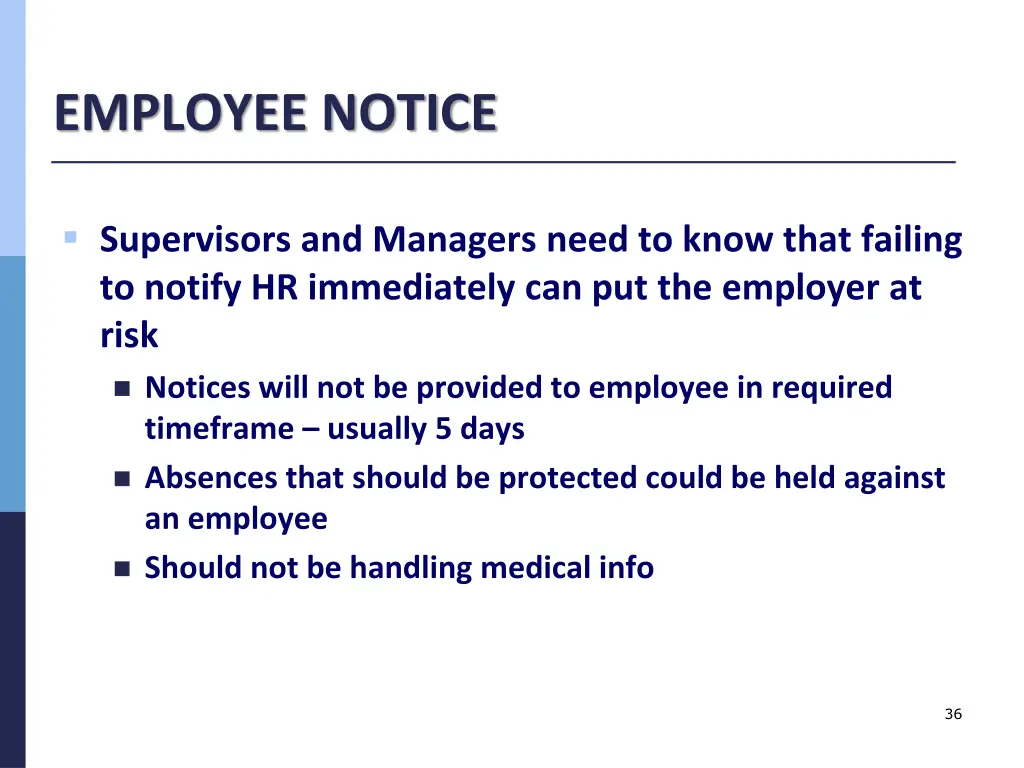 employee notice