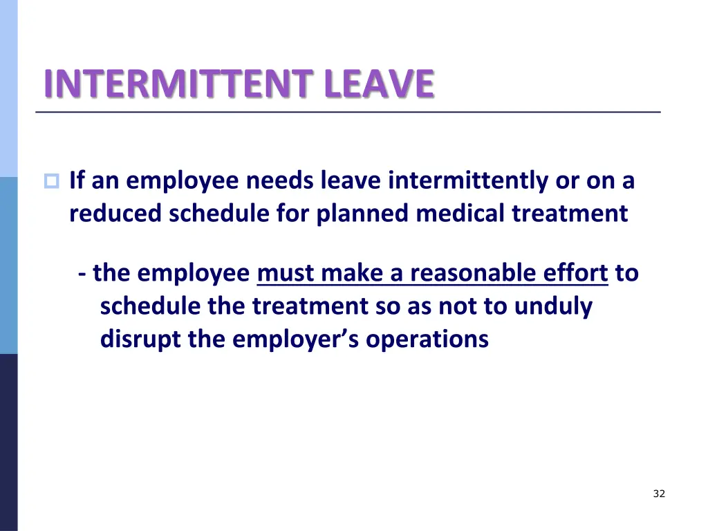 intermittent leave