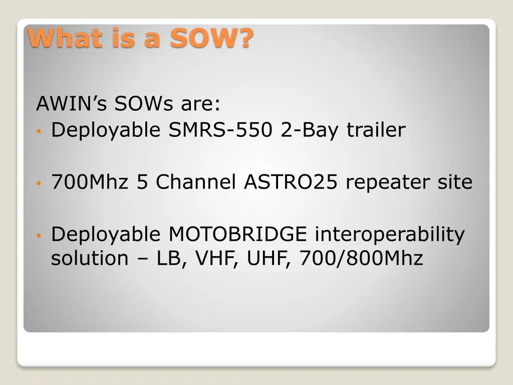 what is a sow