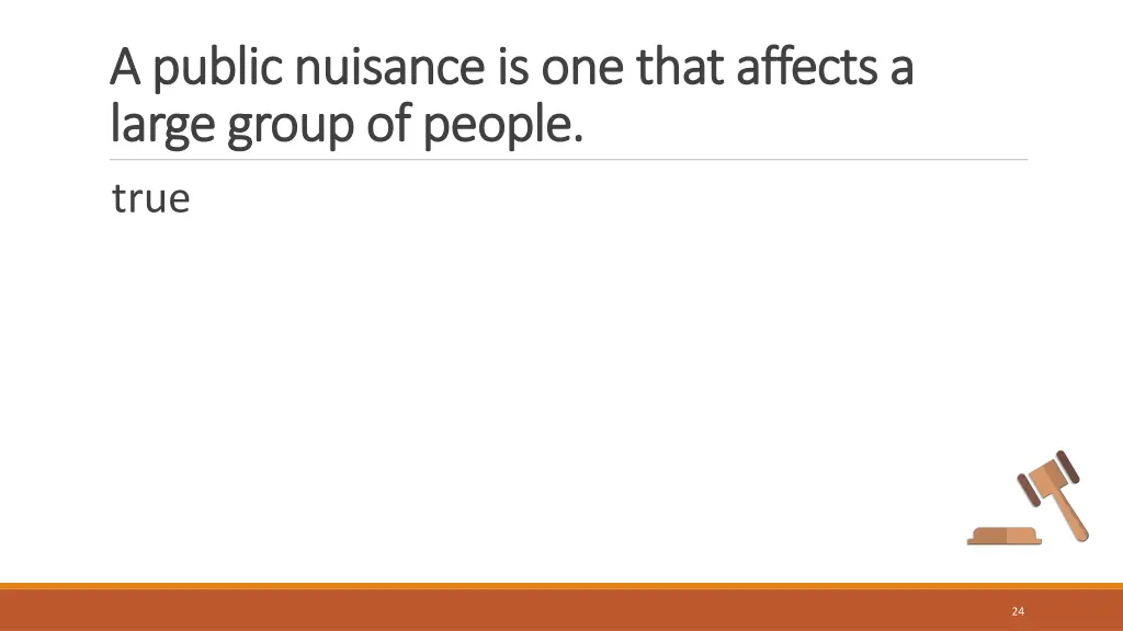 a public nuisance is one that affects a a public