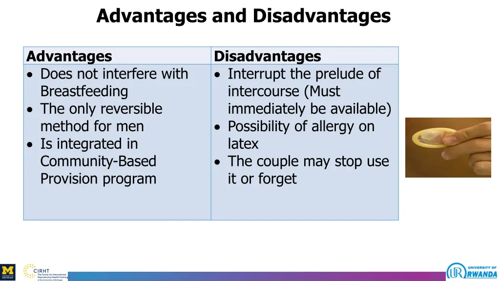 advantages and disadvantages