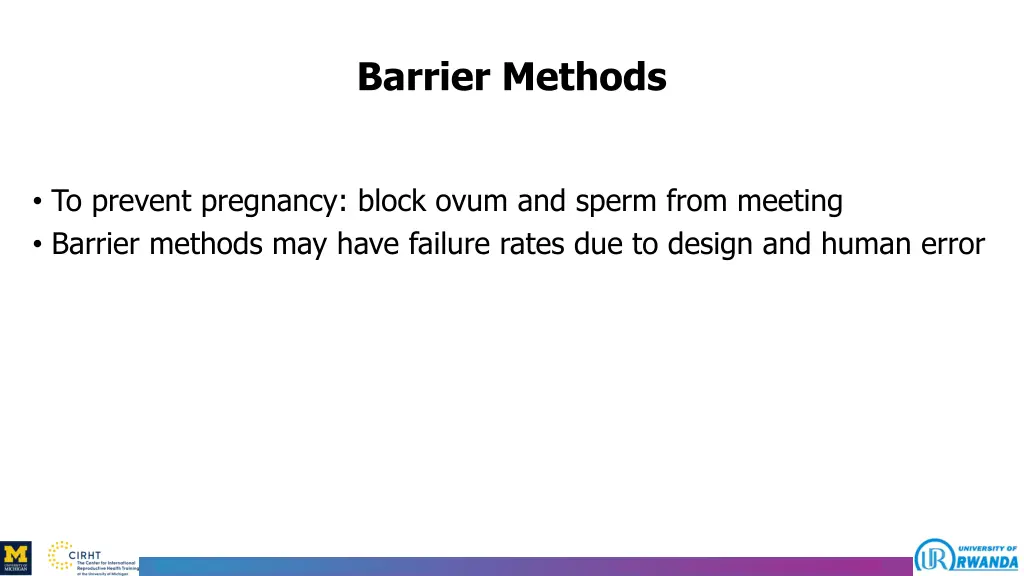 barrier methods