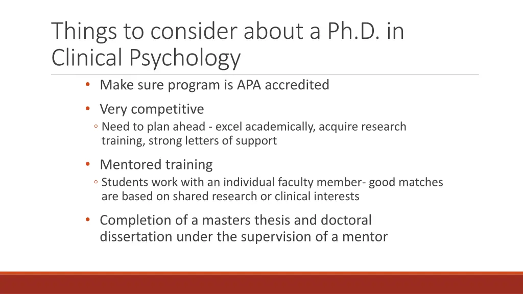 things to consider about a ph d in clinical