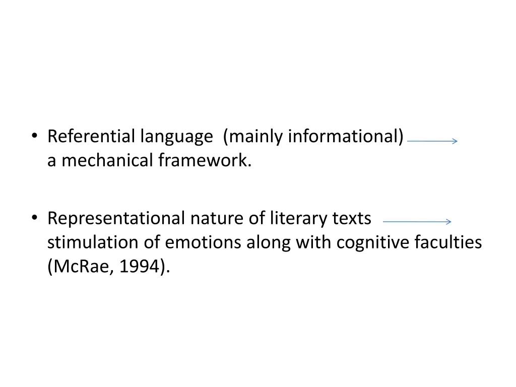 referential language mainly informational