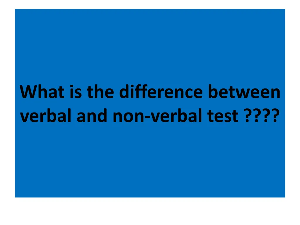 what is the difference between verbal