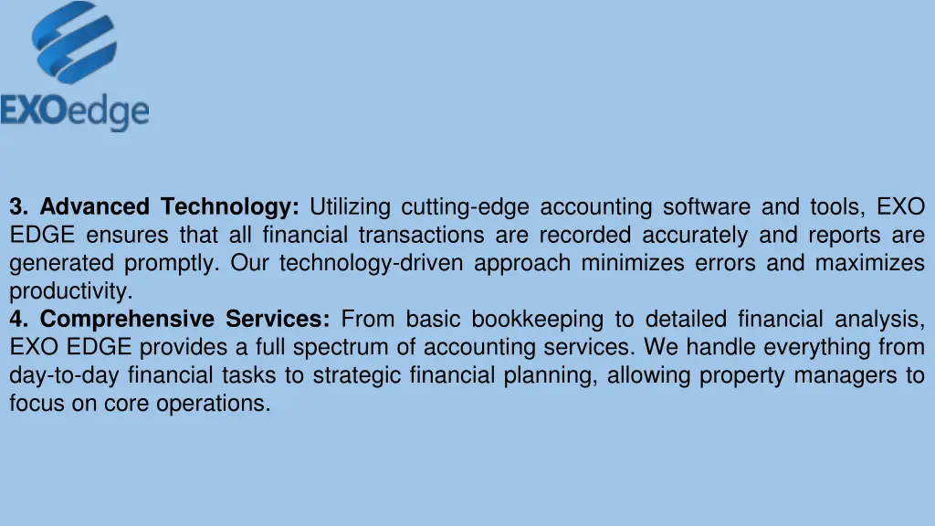 3 advanced technology utilizing cutting edge