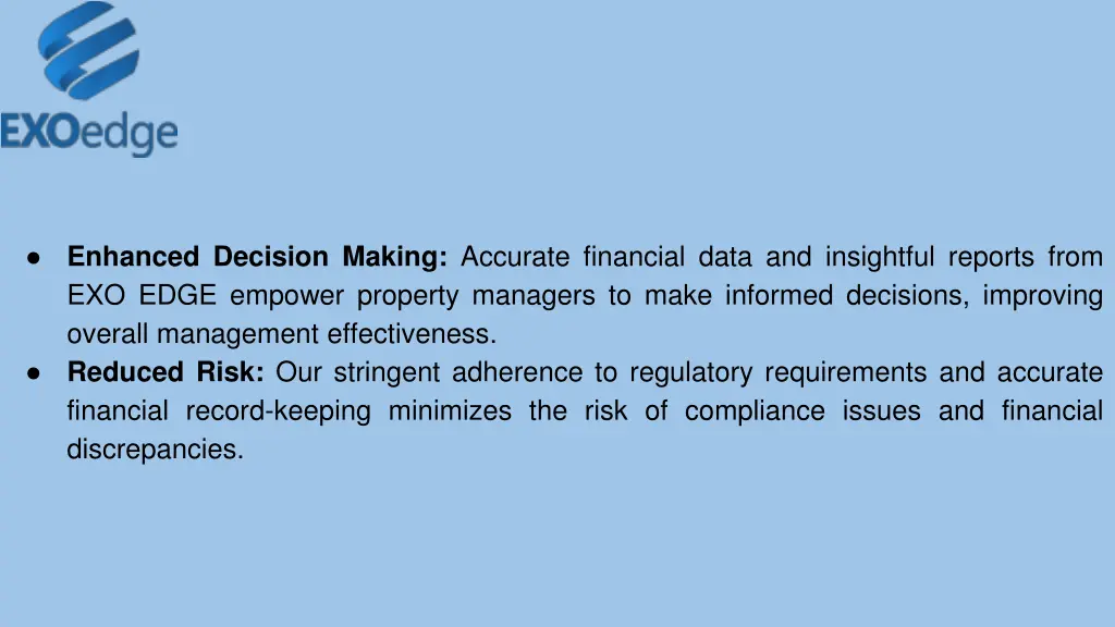 enhanced decision making accurate financial data