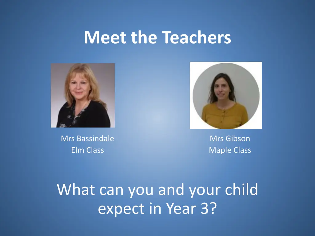 meet the teachers