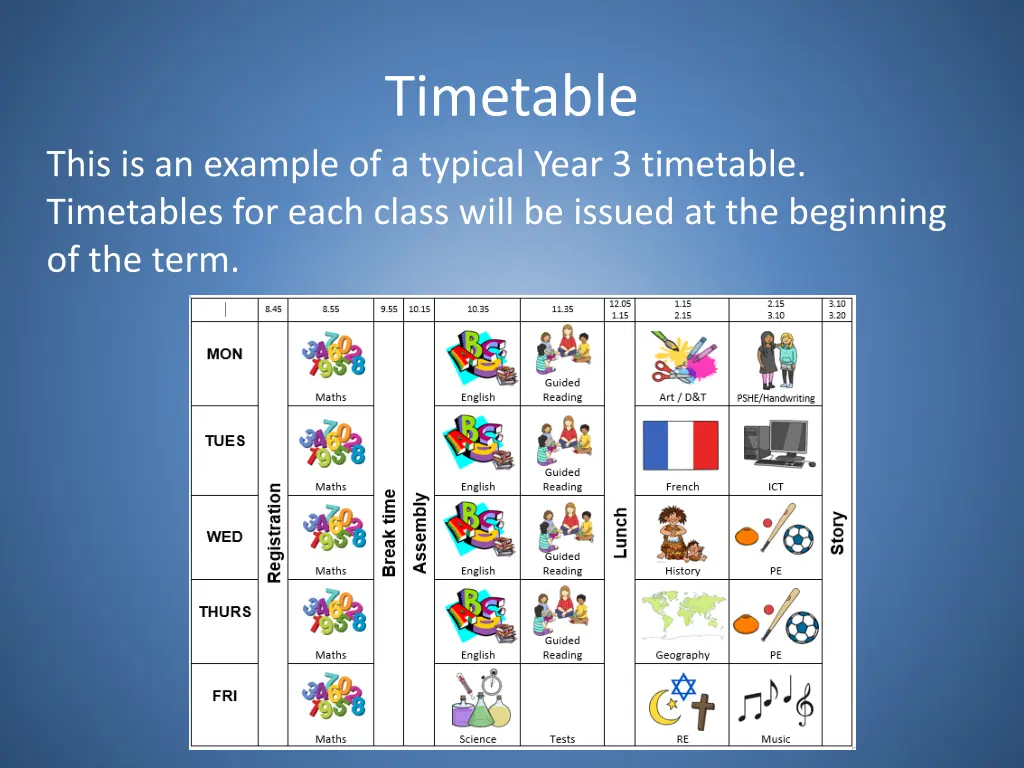 timetable