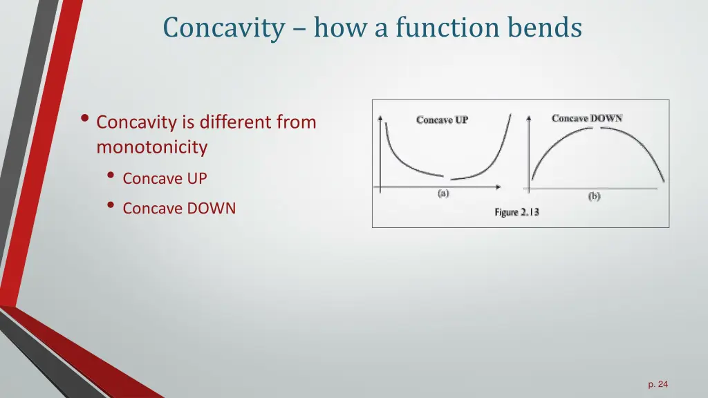 concavity how a function bends 3