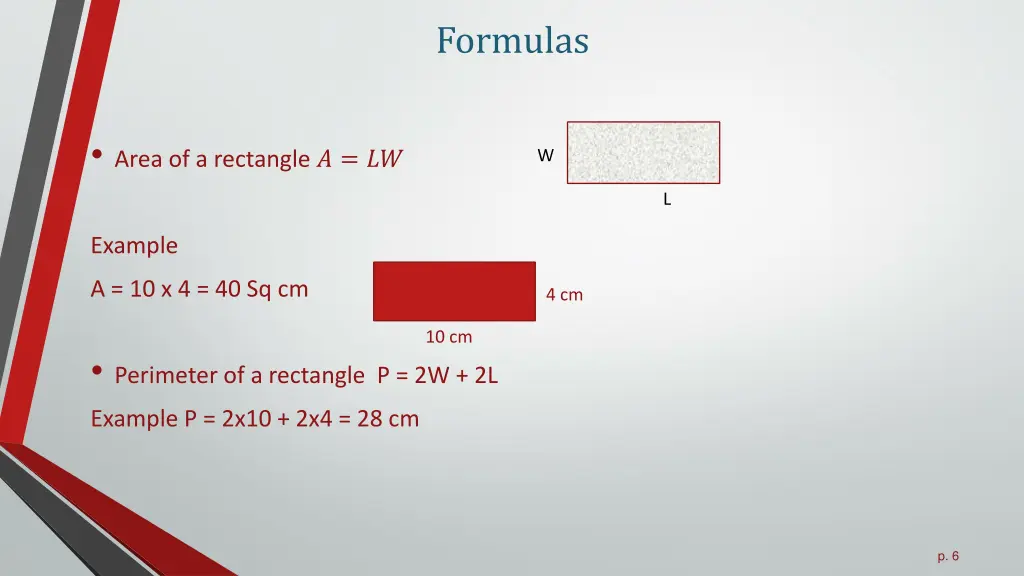 formulas