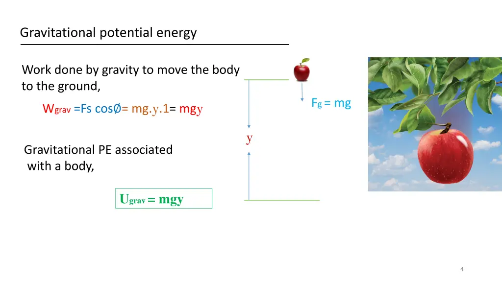 gravitational potential energy