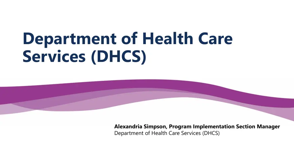 department of health care services dhcs