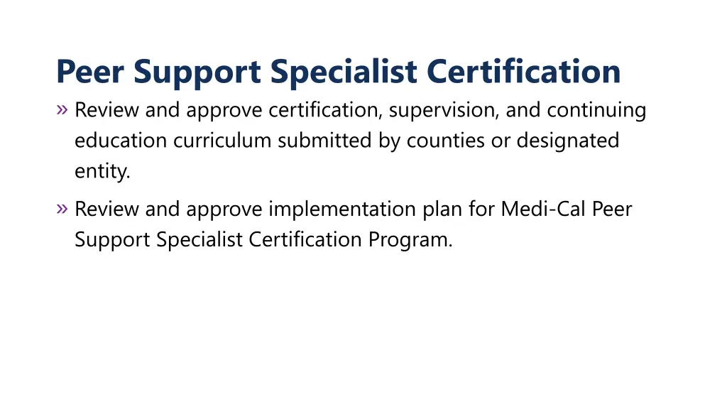 peer support specialist certification review