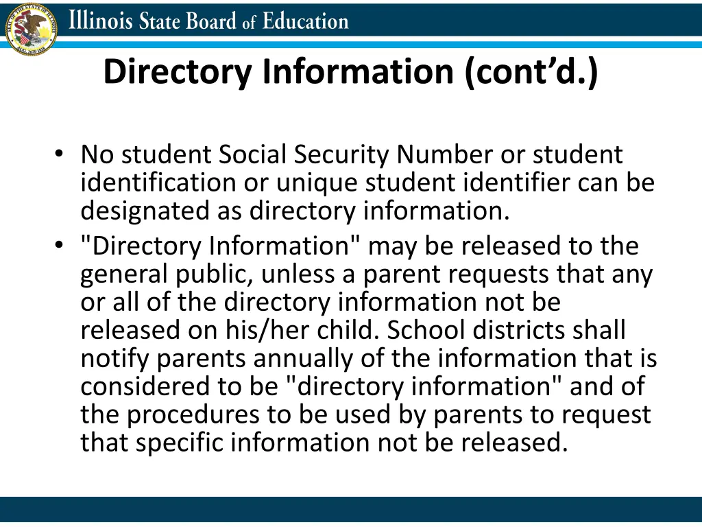 directory information cont d 1