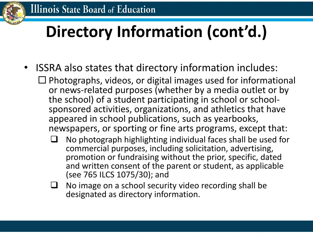 directory information cont d