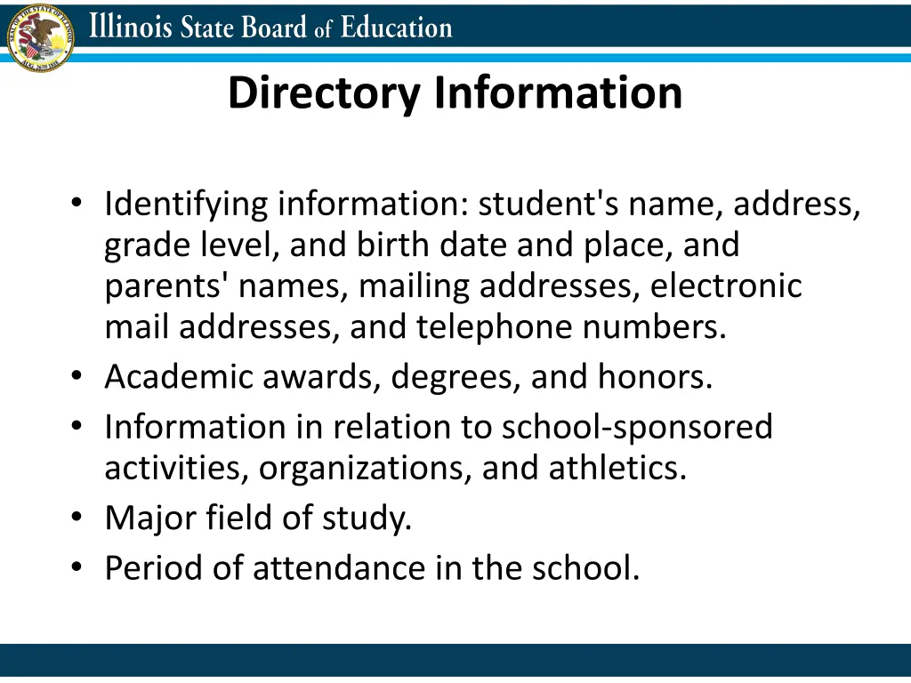 directory information