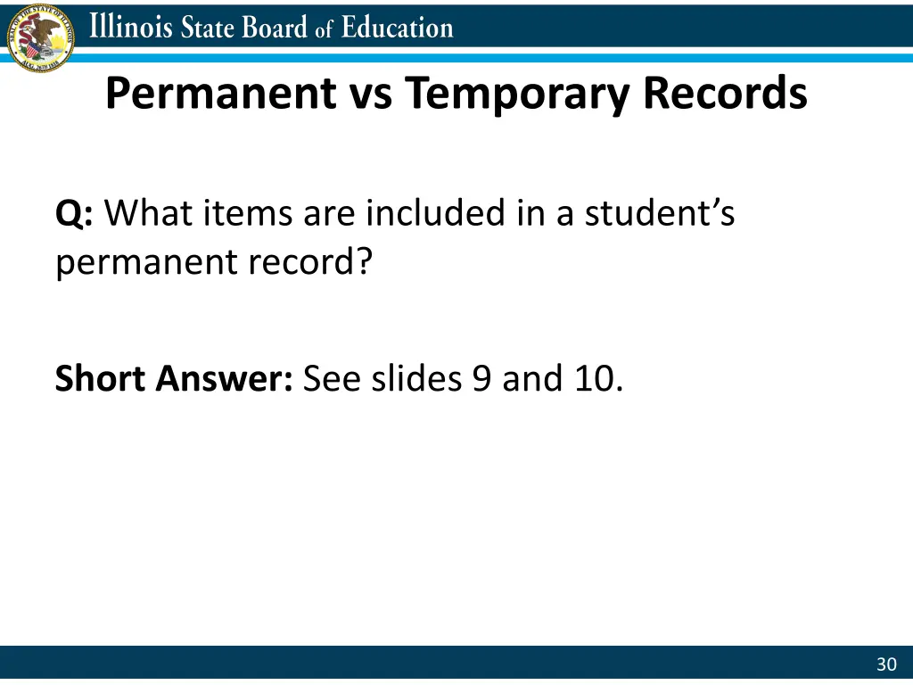 permanent vs temporary records